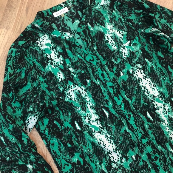 Calvin Klein Snakeskin Reptile Blouse - Picture 4 of 4